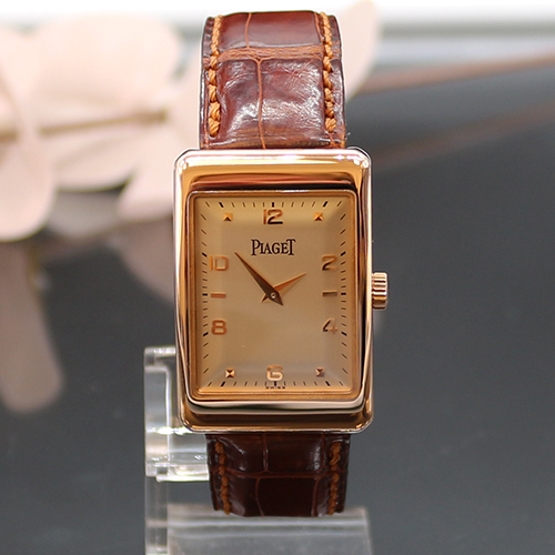PIAGET Mecaniqu 18K Rotgold Handaufzug Vintage Herrenarmbanduhr Ref. 9952 ca.1990er Jahre
