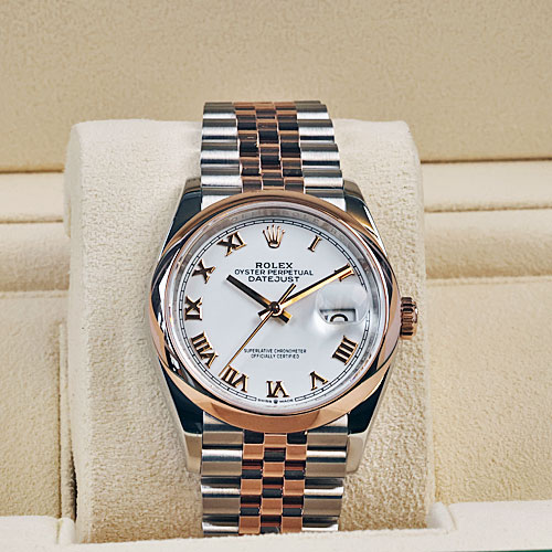 Rolex Oyster Perpetual Datejust 36 Stahl/ Rosegold  Ref.: 126201 