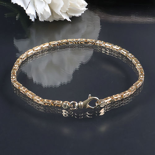 Königsketten Armband 585 Gelbgold  22 cm 